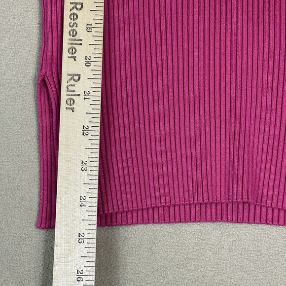 Salt Murphy Shirt Womens‎ XS Pink Ribbed Stretch Short Sleeve V Neck Blouse - Picture 6 of 10